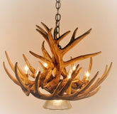 Whitetail Deer 9 Antler Cascade Chandelie